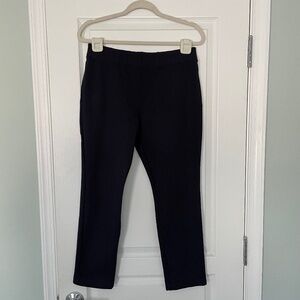 Ann Mashburn Elastic Waist Pull On Navy Pants Size M